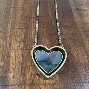 EUC Lucky Brand Swivel Heart Pendant Necklace